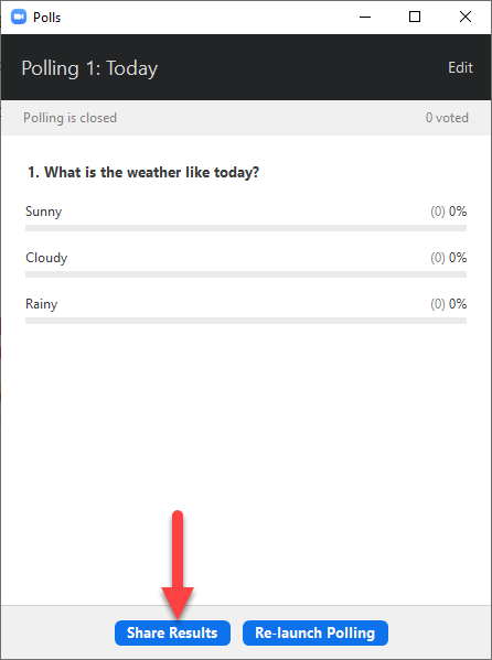 Share polling results